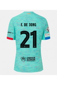 Fotbalové Dres Barcelona Frenkie de Jong #21 Třetí Oblečení 2023-24 Krátký Rukáv